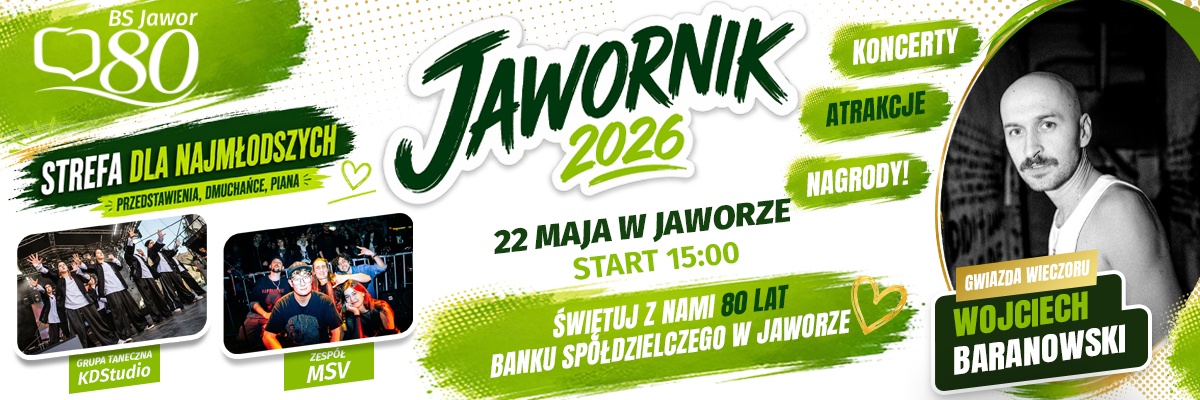 Już 22 maja Bank Spółdzielczy w Jaworze świętuje swoje 80-lecie!