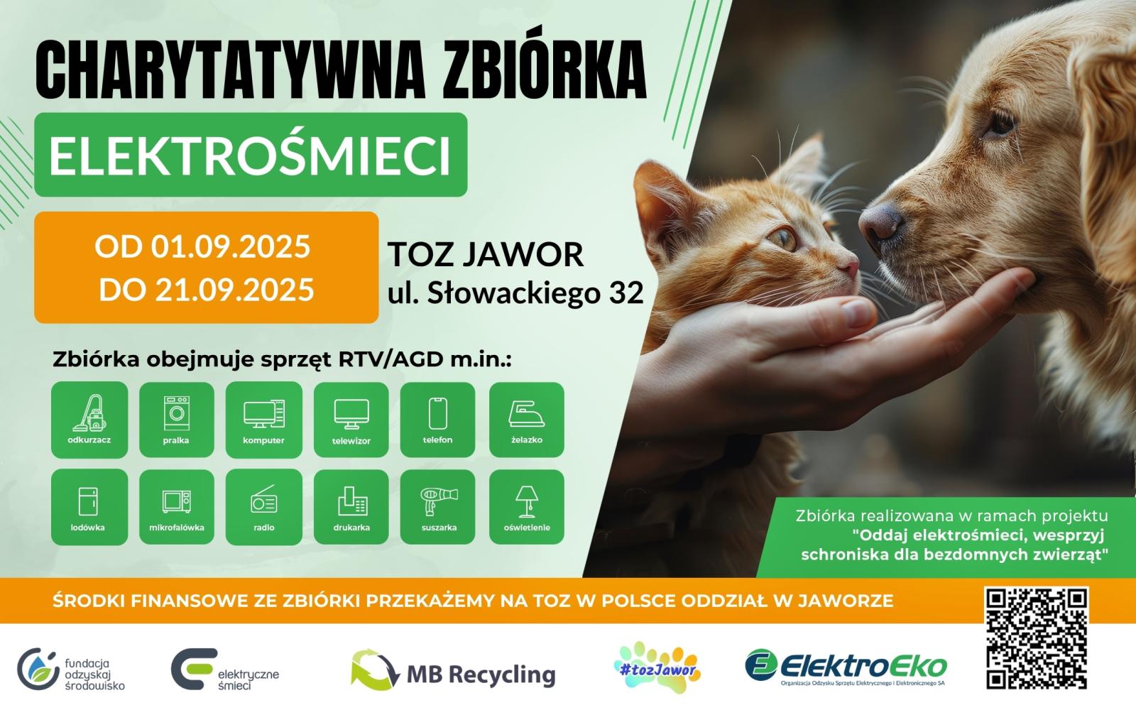 Oddaj elektrośmieci, pomóż bezdomniakom w Jaworze
