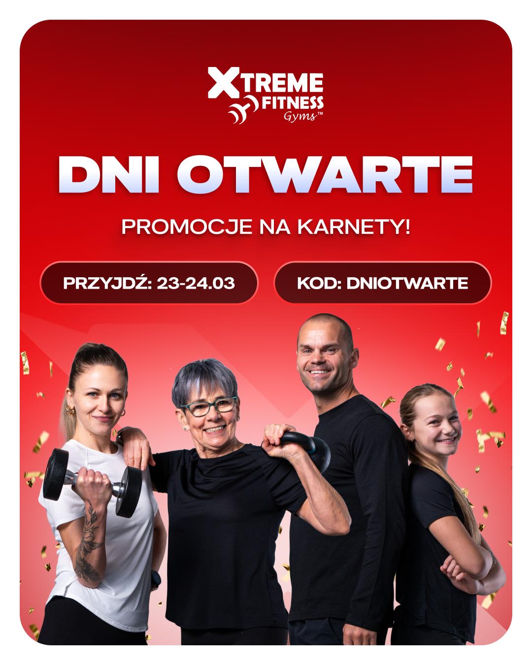 Dni otwarte i największa promocja roku w Xtreme Fitness Gyms Jawor