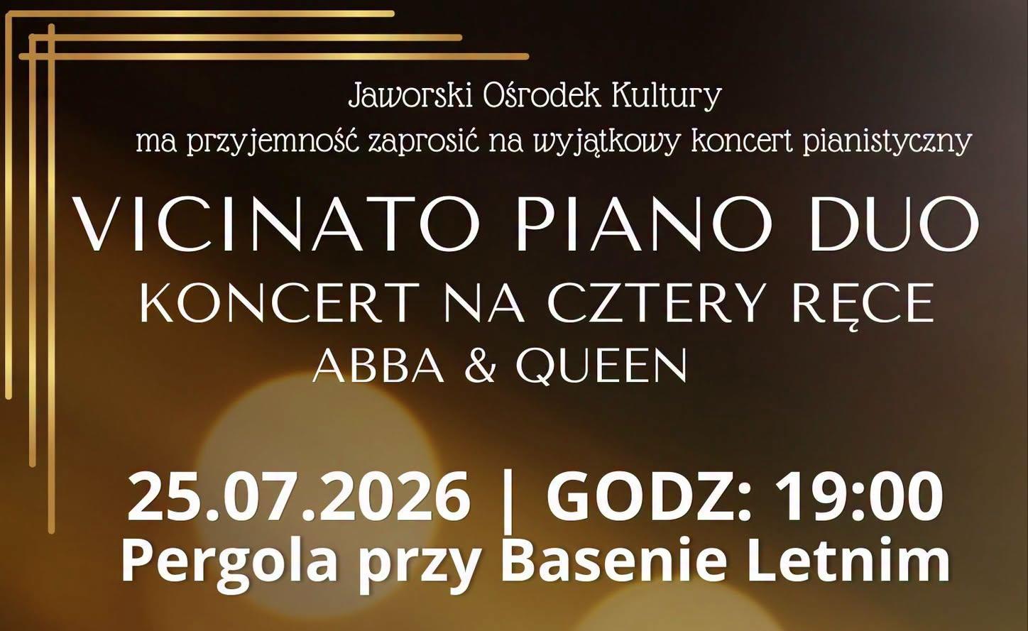 Przeboje ABBY i Queen zabrzmią w Jaworze. Wyjątkowy koncert na cztery ręce już w sobotę